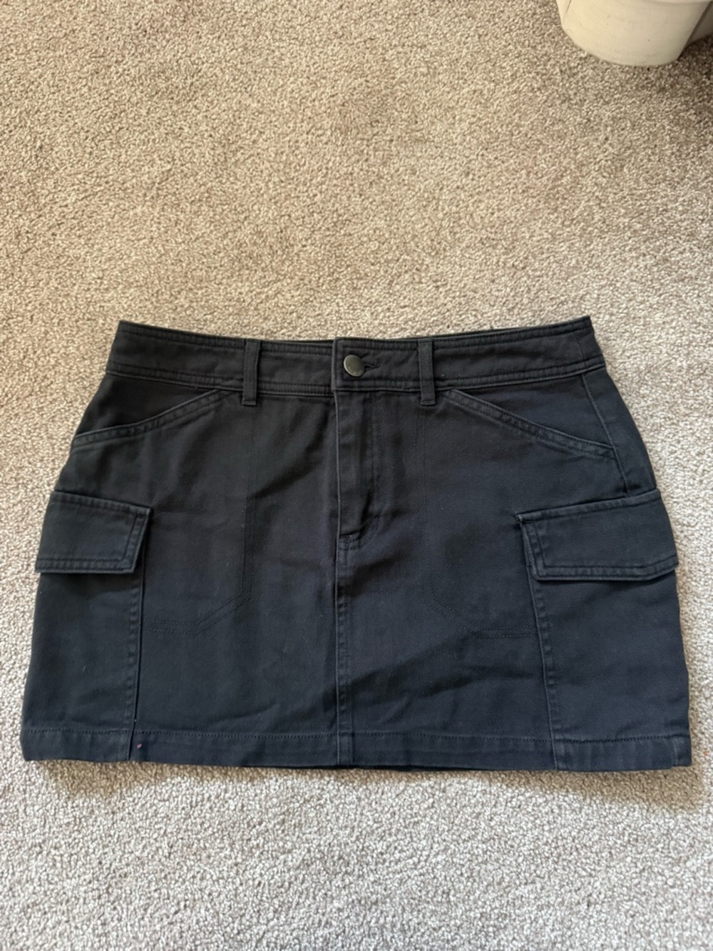 Billabong Black Cargo Pocket Mini Skirt